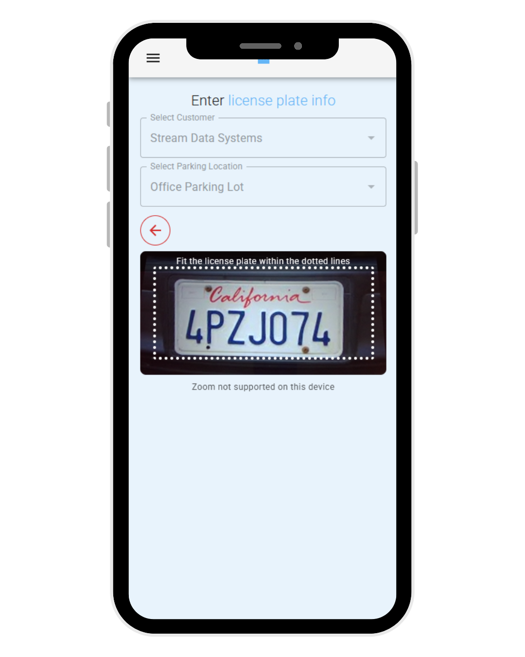 CANpark platform screenshot